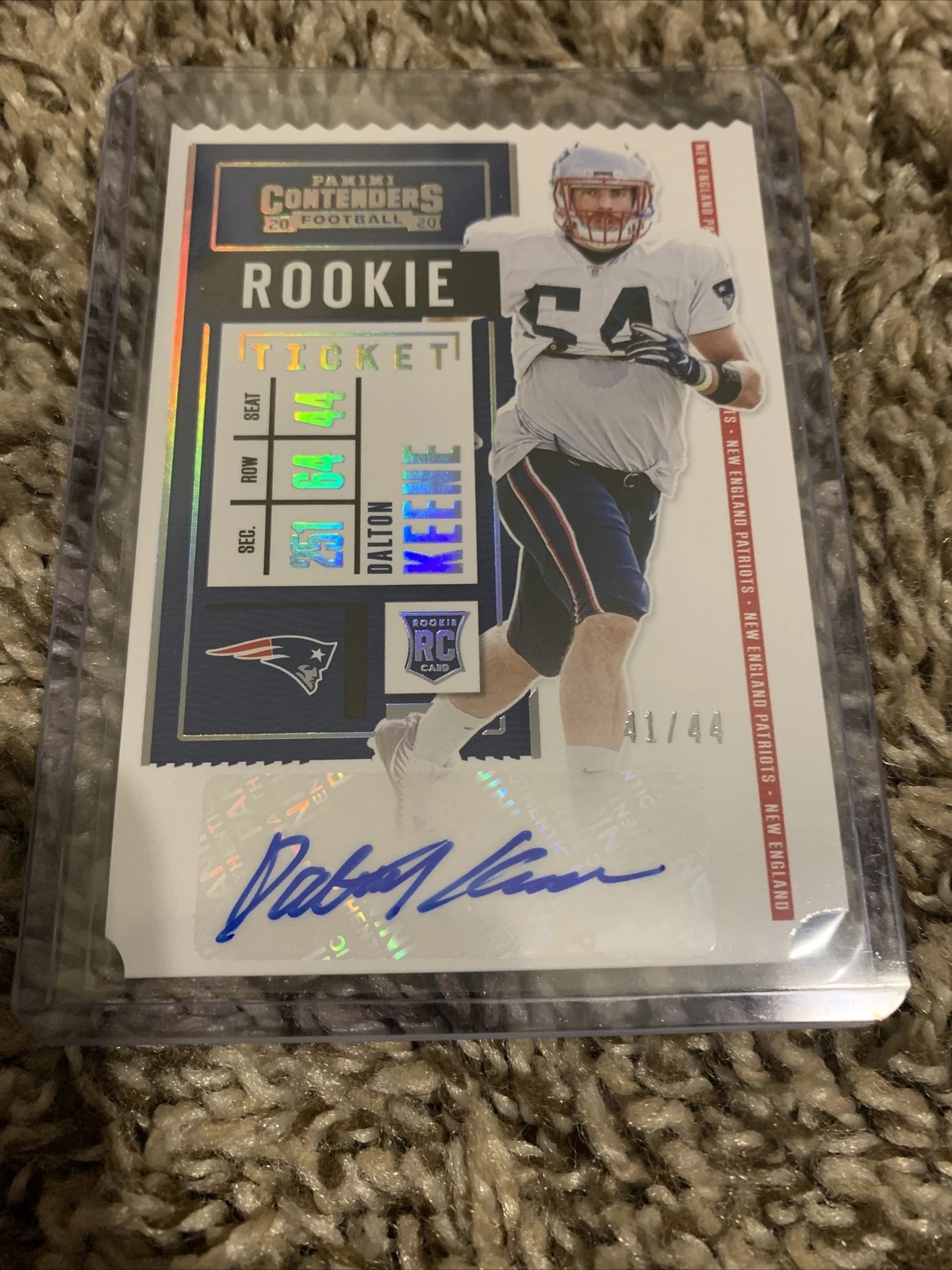 2020 Panini Contenders Rookie Ticket Stub #183 DALTON KEENE AU #41/44
