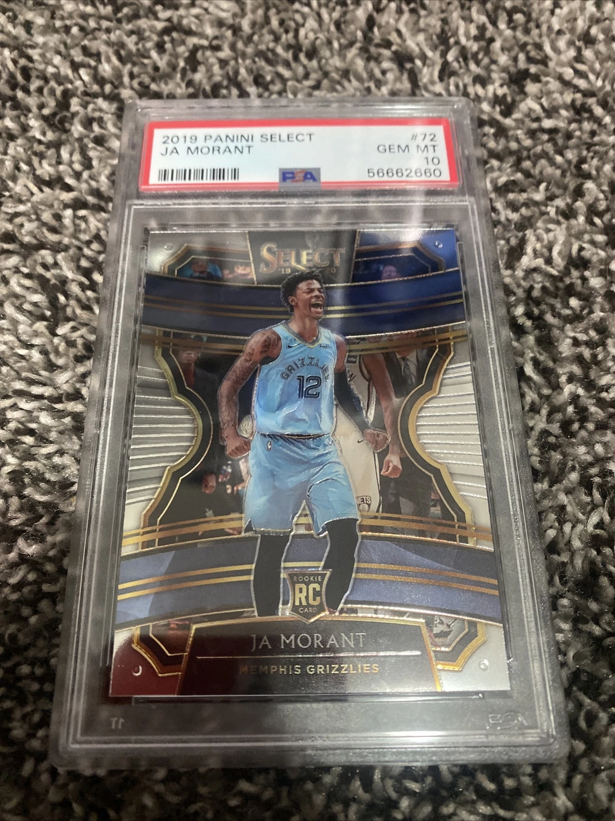 2019 Select #72 Ja Morant RC PSA 10
