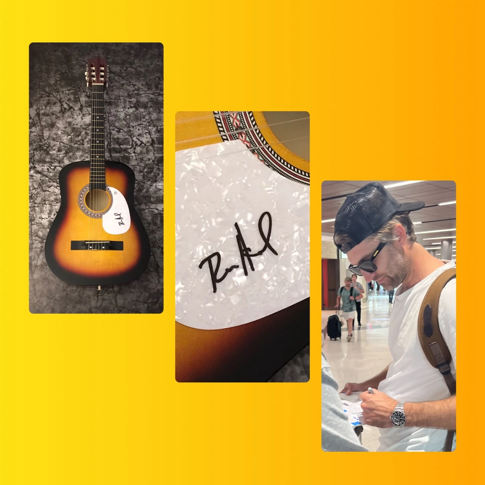 GFA Pelago Chasing After You * RYAN HURD * Signed Acoustic Guitar PROOF R2 COA
