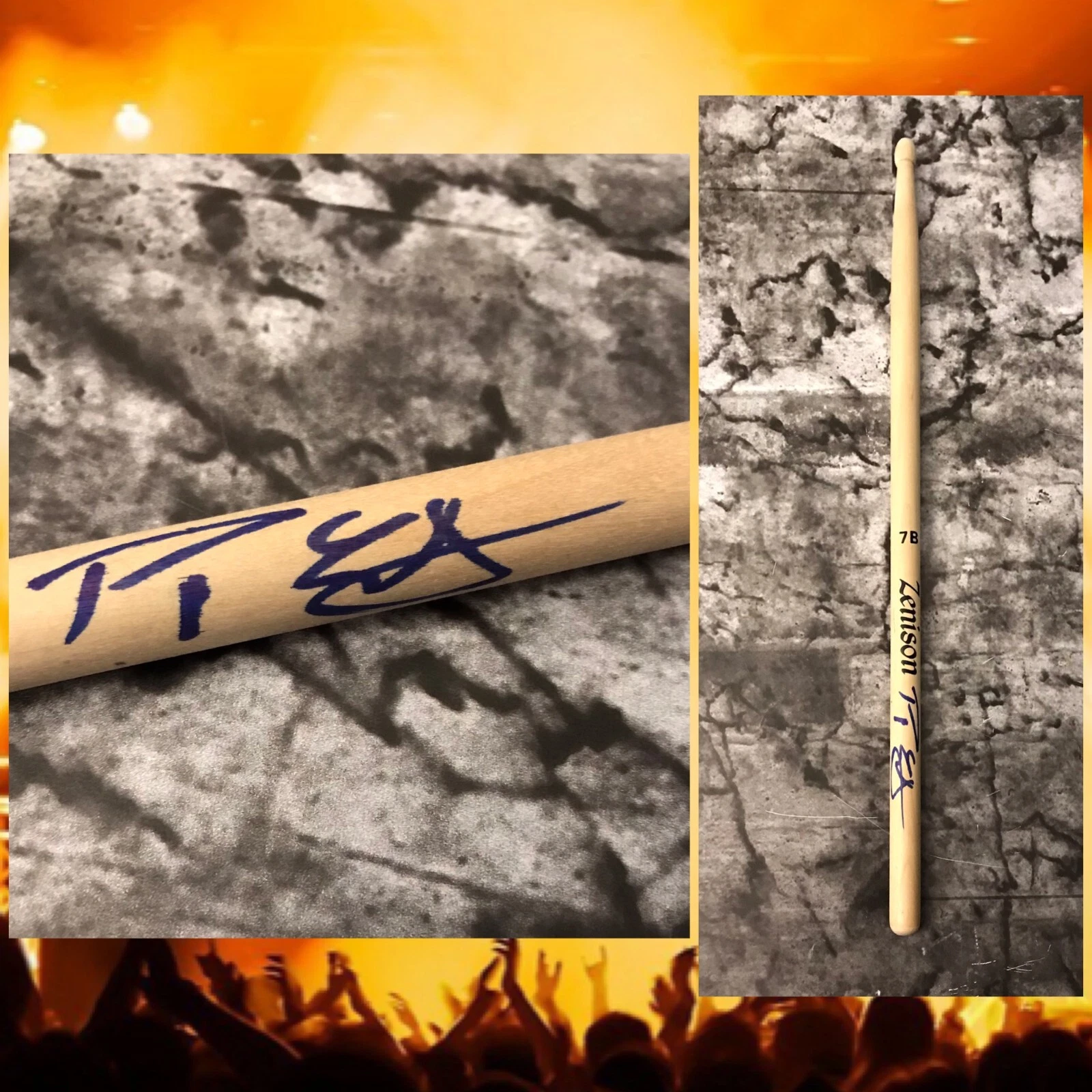 GFA Foghat Original Drummer * ROGER EARL * Signed New Drumstick R1 COA
