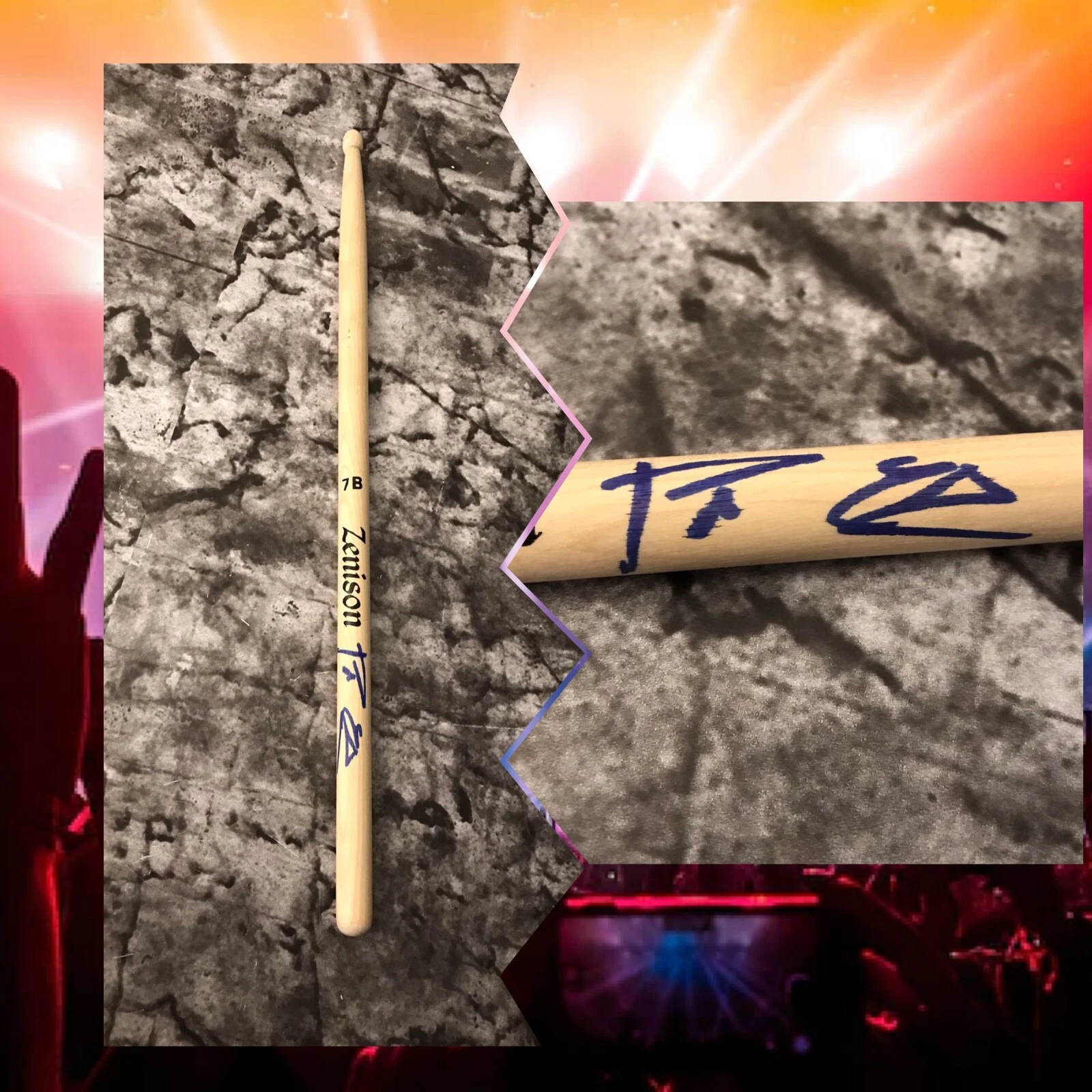 GFA Foghat Original Drummer * ROGER EARL * Signed New Drumstick R5 COA
