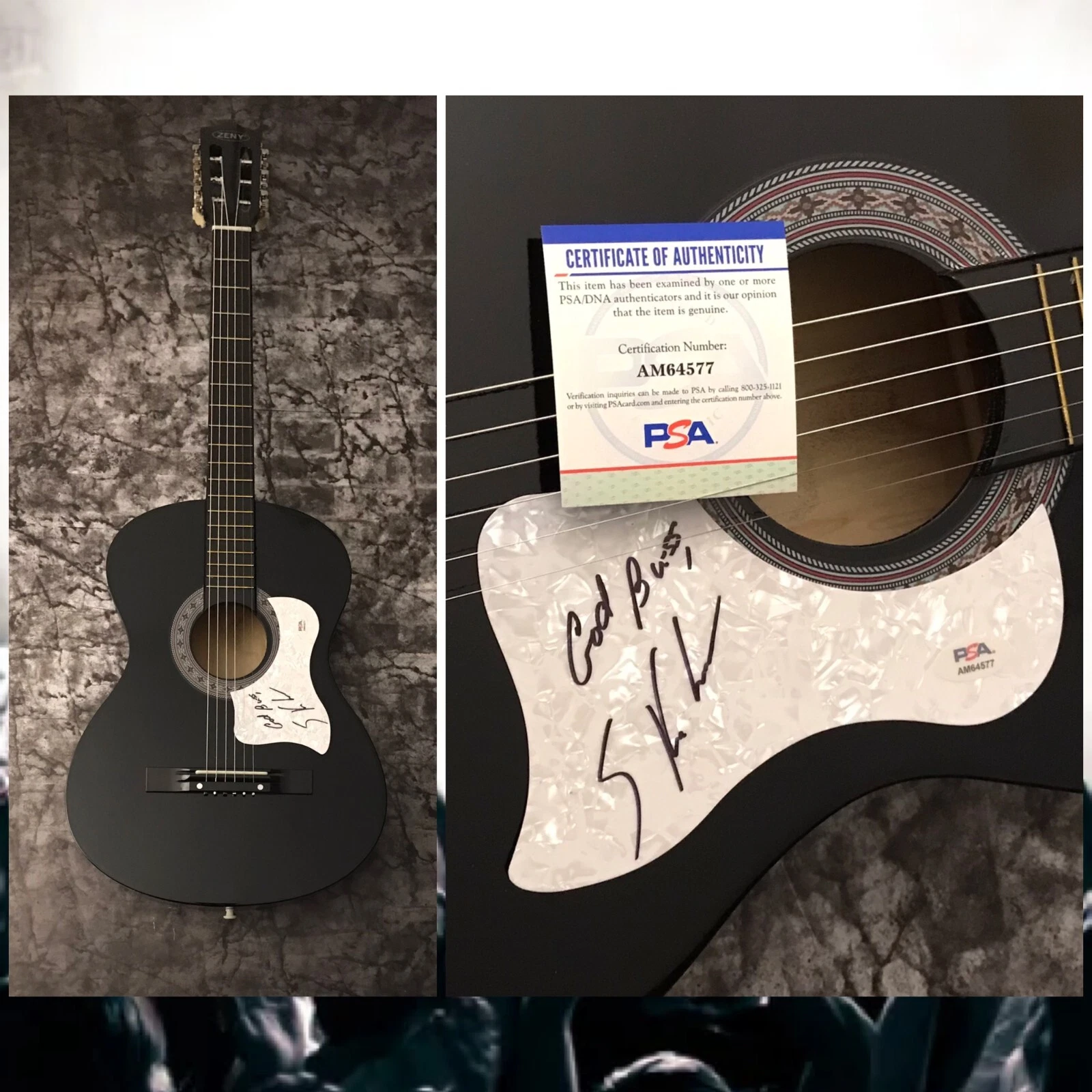 PSA Haunted Heart Star * SAMMY KERSHAW * Signed Acoustic Guitar COA
