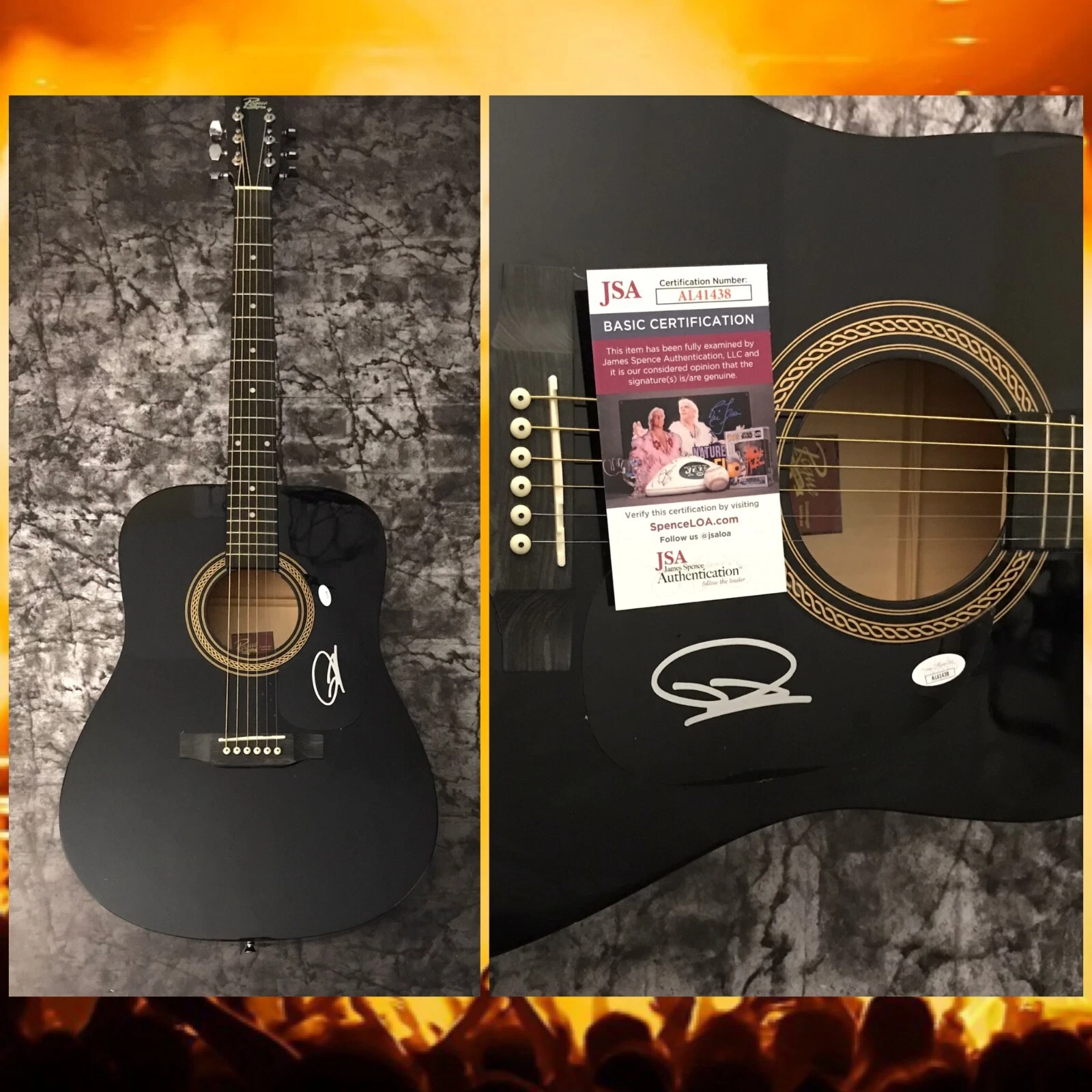 JSA Hell of a Night Country Star * DUSTIN LYNCH * Signed 41