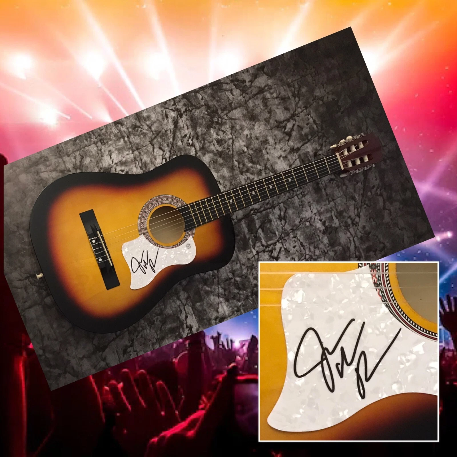 GFA I'll Stand By You Star * JAKE WESLEY ROGERS * Signed Acoustic Guitar J2 COA
