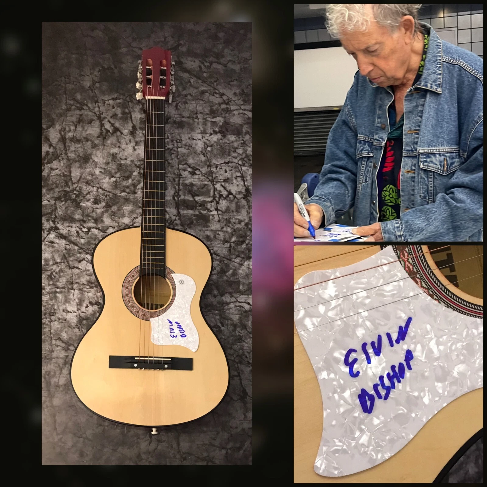 GFA Struttin' My Stuff Star * ELVIN BISHOP * Signed Acoustic Guitar PROOF E3 COA
