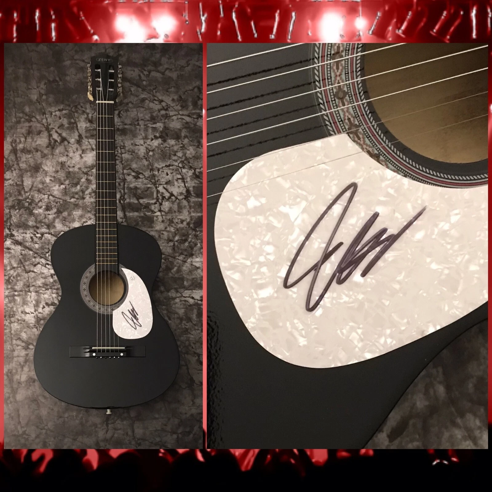 GFA Porch Light Star * JOSH MELOY * Signed Acoustic Guitar J1 COA
