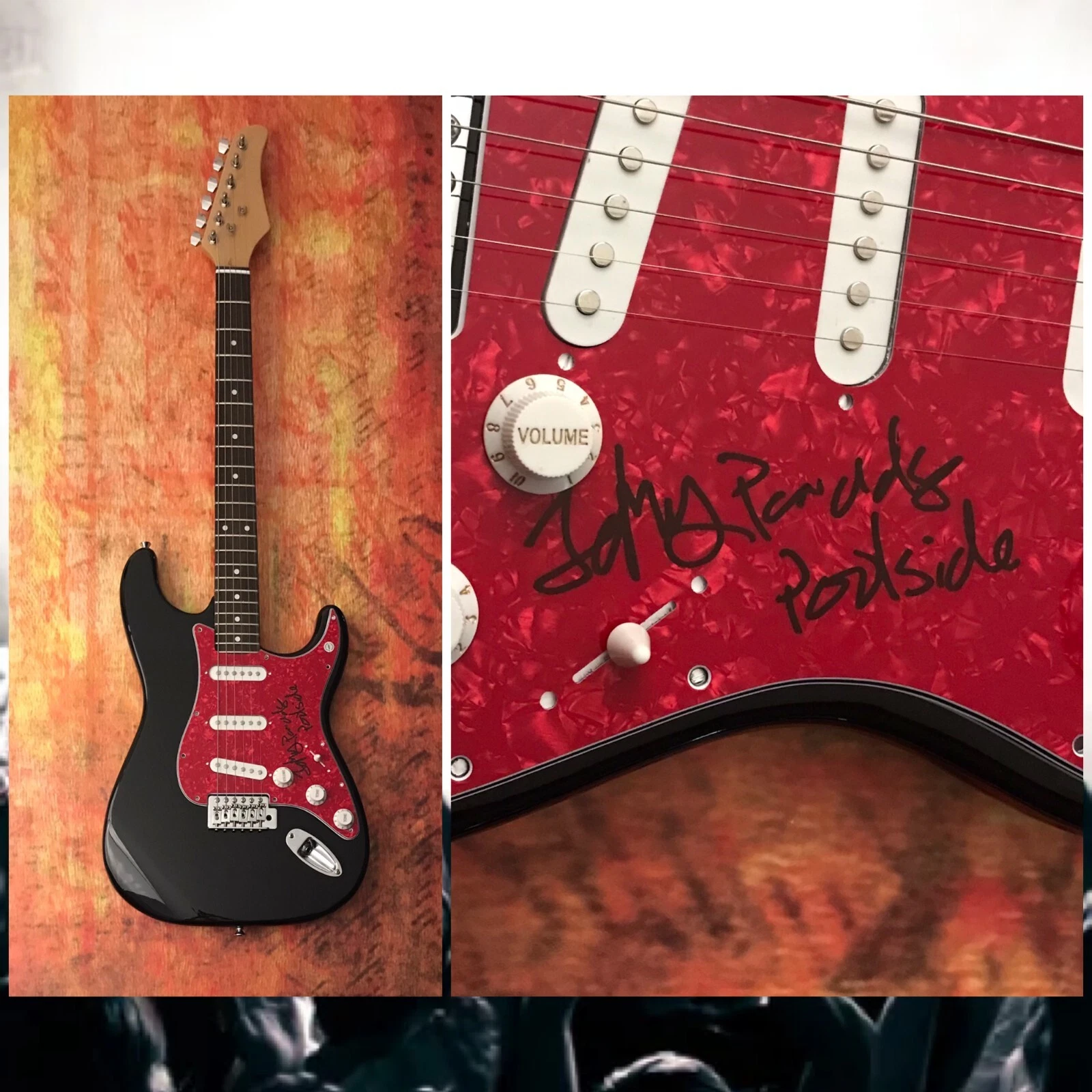 GFA Jeffrey Paradise Harvest Moon * POOLSIDE * Signed Electric Guitar COA
