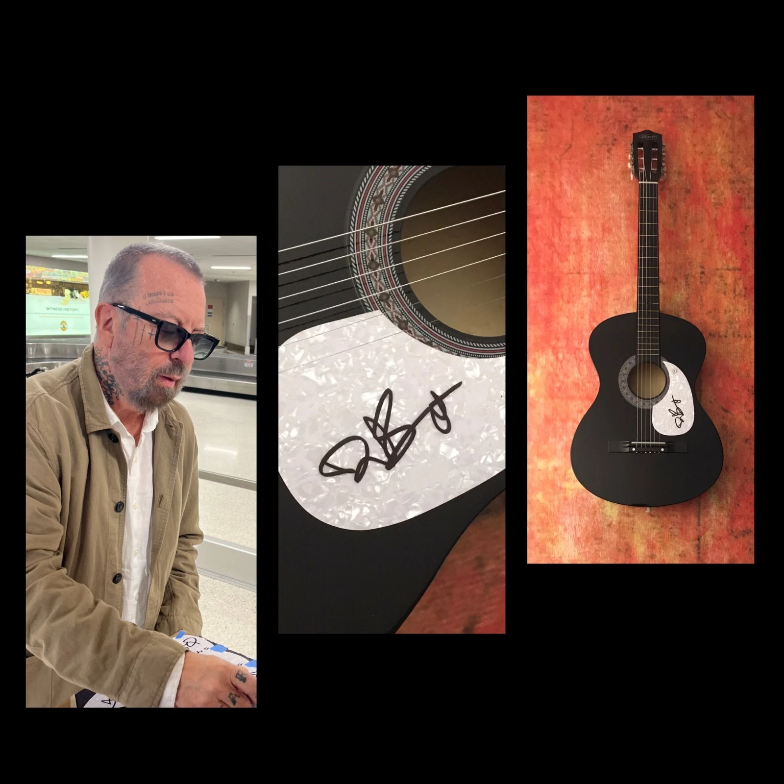 GFA Eurythmics Sweet Dreams * DAVE STEWART * Signed Acoustic Guitar PROOF D2 COA
