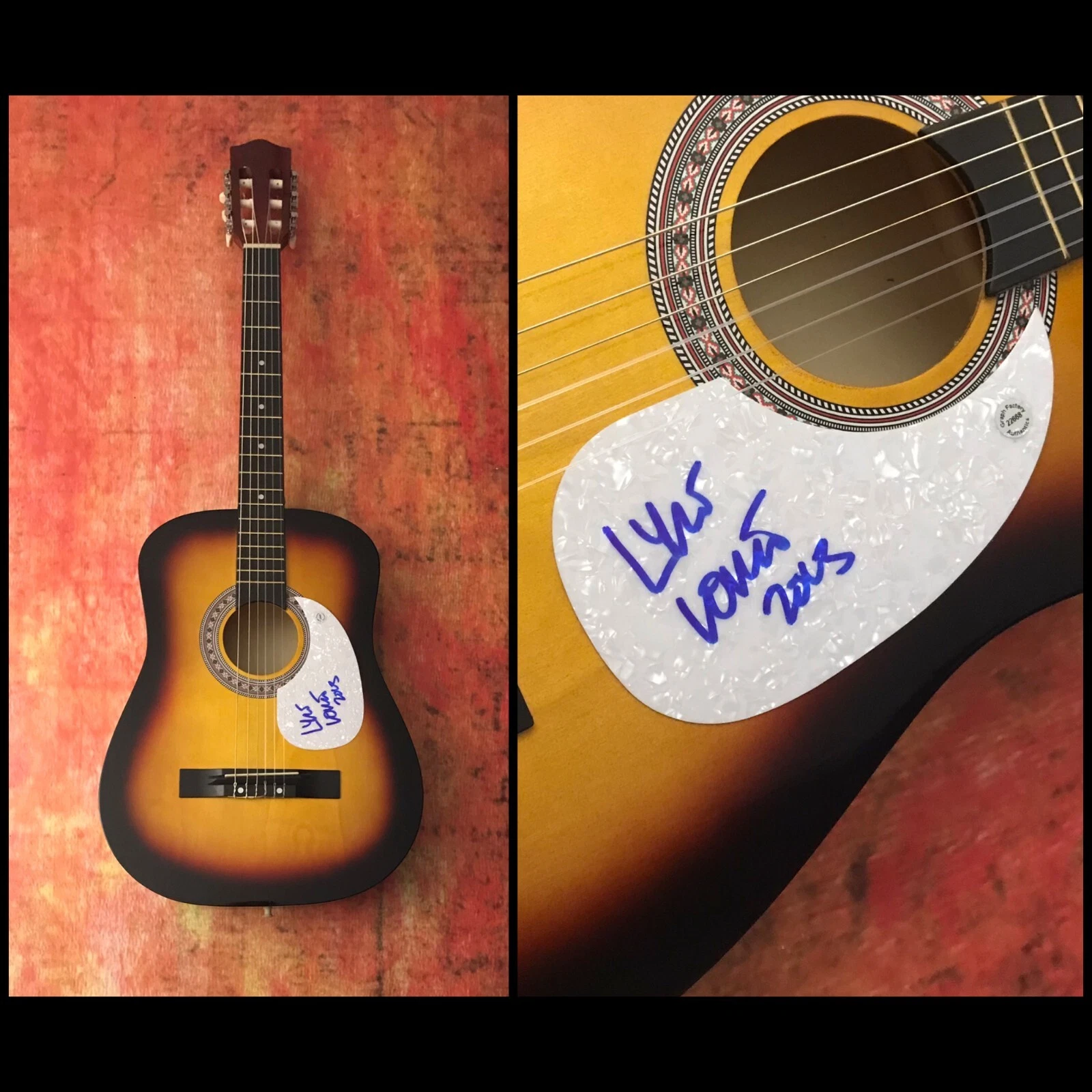 GFA Pontiac If I Had a Boat Star * LYLE LOVETT * Signed Acoustic Guitar L1 COA
