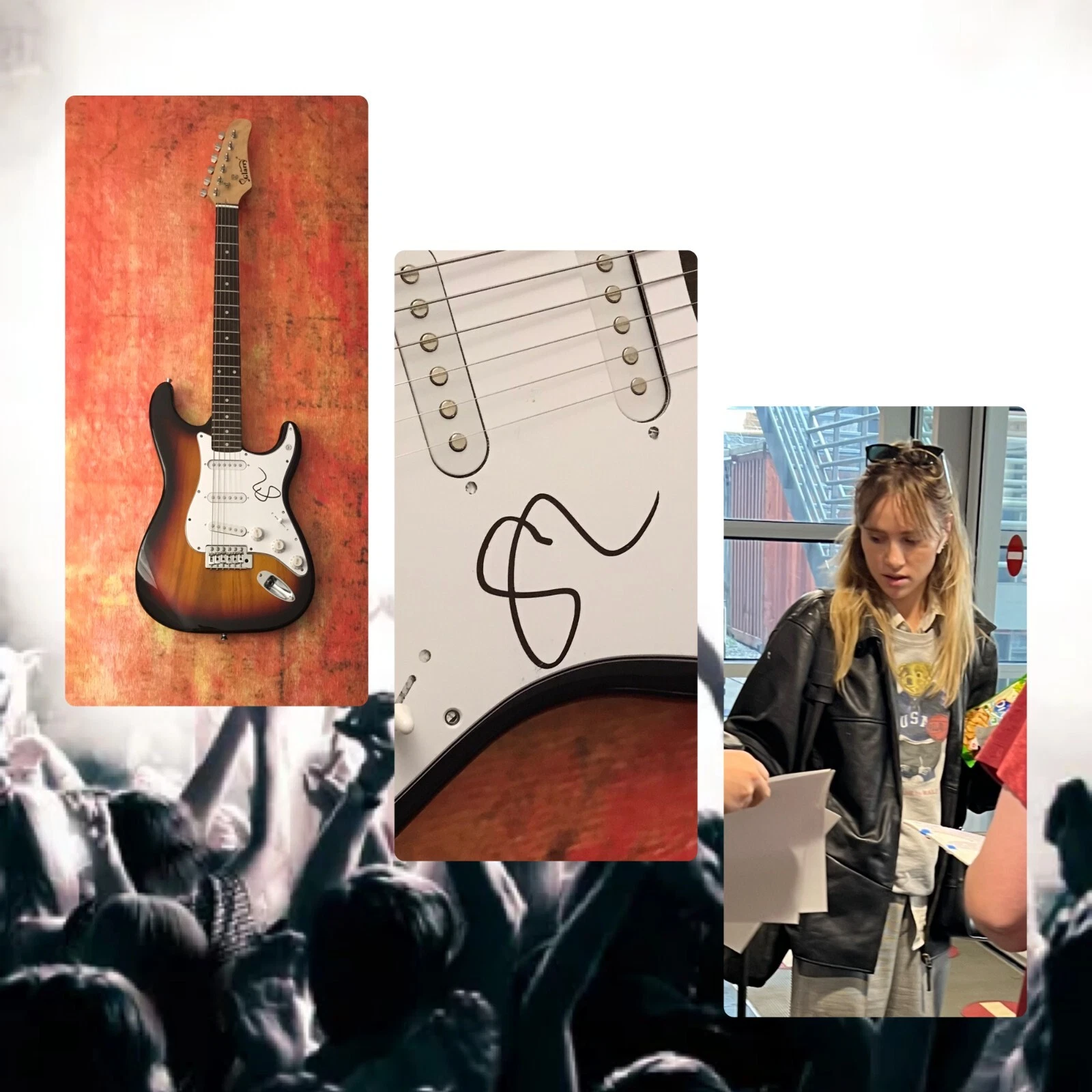 GFA Daisy Jones and the Six * SUKI WATERHOUSE * Signed Electric Guitar PROOF COA
