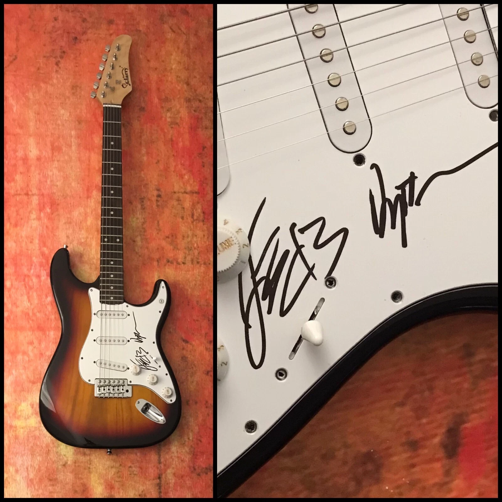 GFA Julian Comeau & Dylan Band Duo * LOVELESS * Signed Electric Guitar COA
