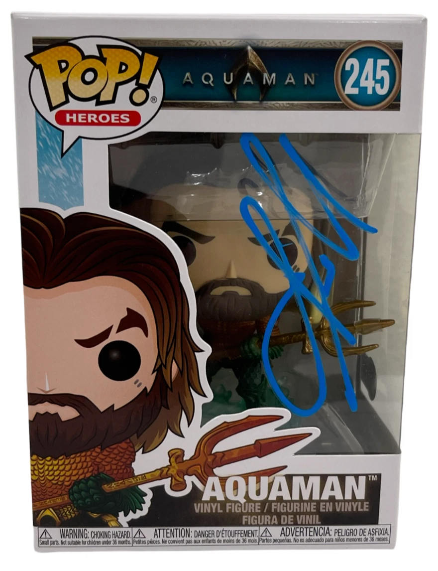 Jason Momoa Signed Aquaman Funko 245 Authentic Autograph Beckett
