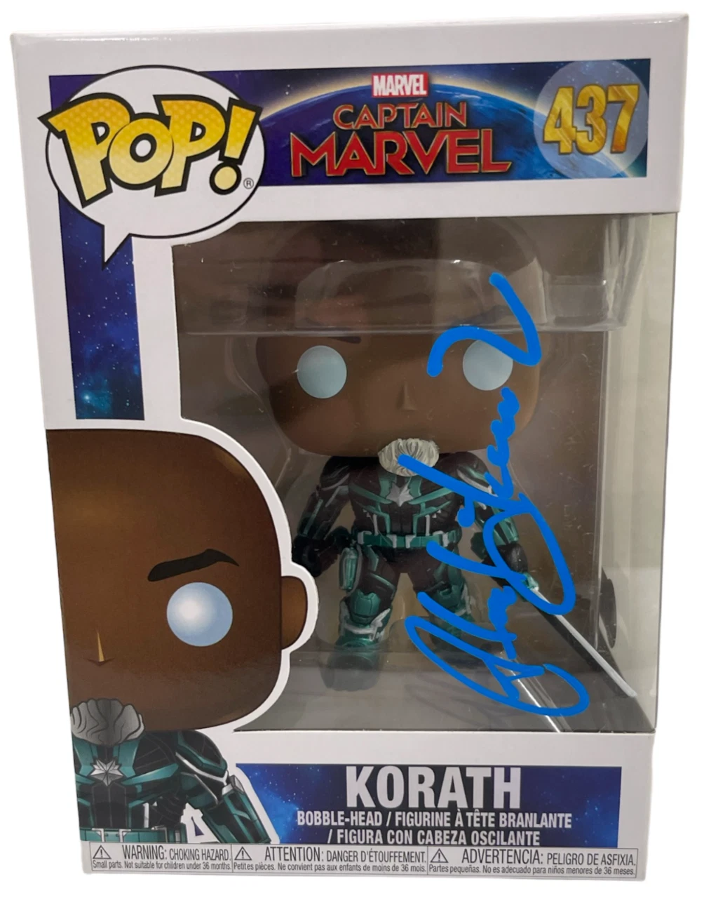 Djimon Hounsou Signed Korath Funko Captain Marvel 437 Autograph Beckett
