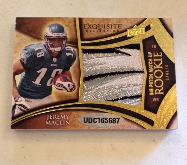 2009 Exquisite Percy Harvin Jeremy Maclin DUAL JUMBO PATCH RELIC 47/50 Amazing
