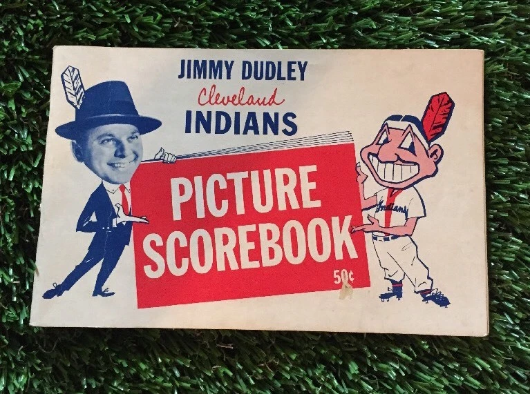 1957 Jimmy Dudley Cleveland Indians Picture Scorebook Roger Maris Rookie Year
