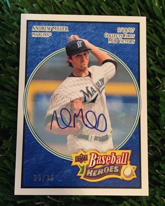 2008 ANDREW MILLER UD Baseball Heroes Auto #D 35/35 Yankees eBay 1/1

