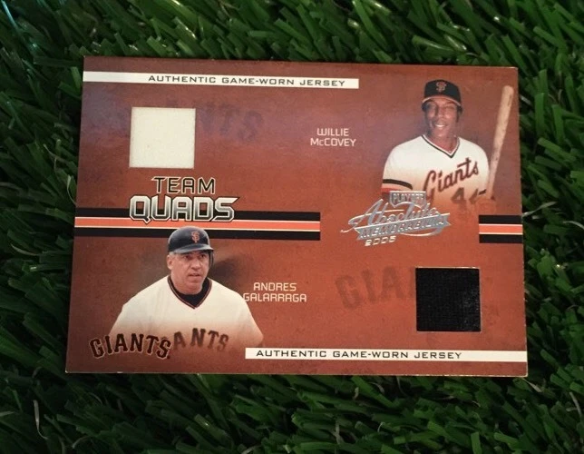 2005 Absolute Team Quads Jersey/Bat #D /150 MCCOVEY/LOFTON/CRUZ/GALARRAGA GIANTS
