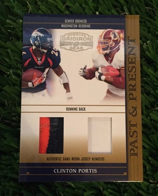 CLINTON PORTIS 2005 Gridiron Gear Dual 3 CLR Game Jersey #ED /35 Past & Present
