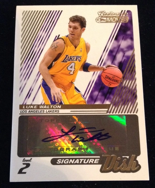 2006-07 (LAKERS) Topps Trademark Moves Dish Luke Walton AUTO LEVEL 2. 95/149
