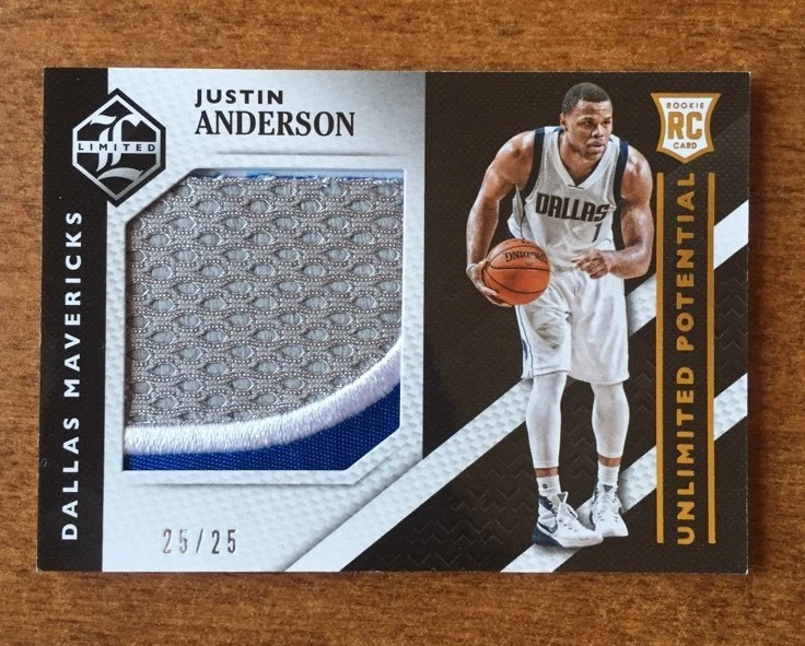 PANINI LIMITED 2015-16 JUSTIN ANDERSON PATCH JERSEY #D 25/25 RC eBay 1/1
