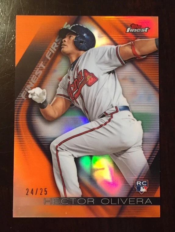 2016 TOPPS FINEST HECTOR OLIVERA RC #FF-HO ORANGE REFRACTOR #ED /25
