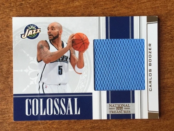 2010 National Treasures COLOSSAL CARLOS BOOZER Patch #ED /10 GRIZZLIES SSP
