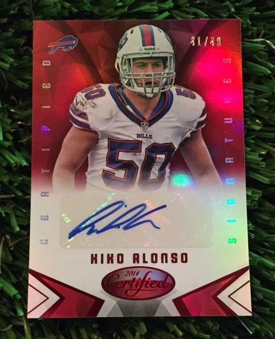 2014 PANINI CERTIFIED SIGNATURES KIKO ALONSO AUTOGRAPH AUTO #D /49 PHILADELPHIA
