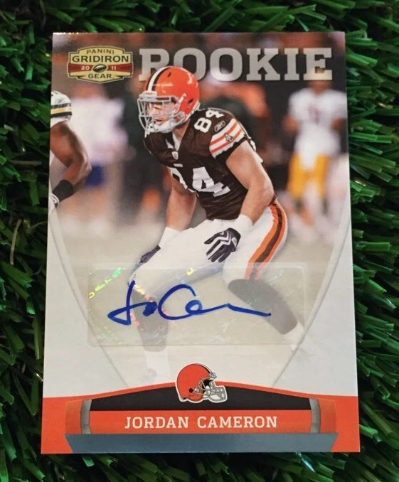 2011 Gridiron Gear Jordan Cameron Rookie Auto RC Autograph Dolphins #D /25
