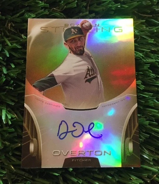 DILLON OVERTON 2013 BOWMAN STERLING GOLD RC AUTO CALLED UP #ED /50 SP
