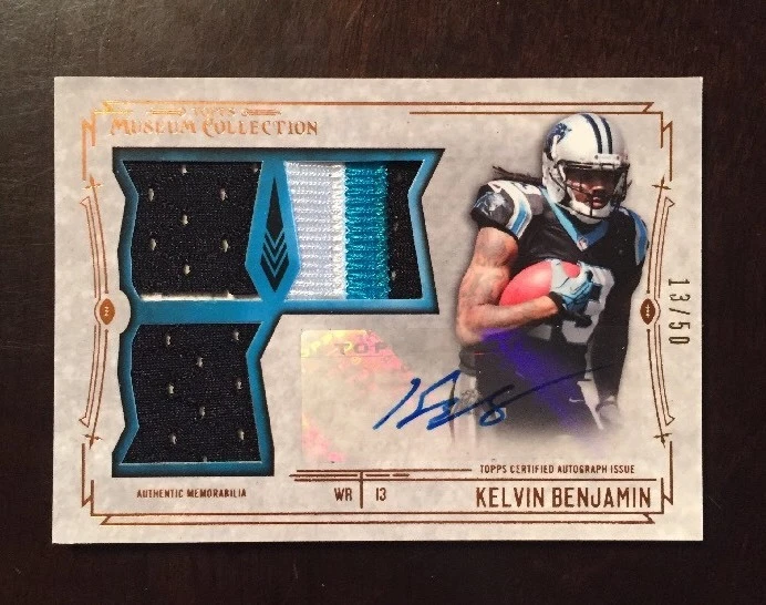 KELVIN BENJAMIN 2014 Topps Museum Triple 3 CLR Relic RC Auto #ED 13/50 eBay 1/1
