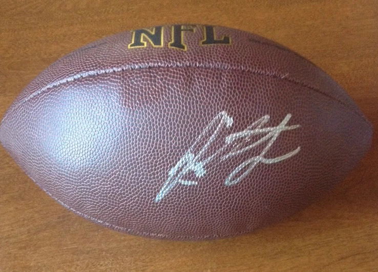 PAXTON LYNCH SIGNED NFL FOOTBALL 2016 NFL DRAFT JSA Coa
