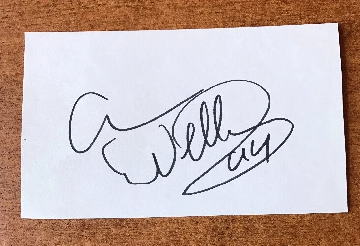 Happy Days Anson Williams SIGNED INDEX Card AUTOGRAPHED JSA COA
