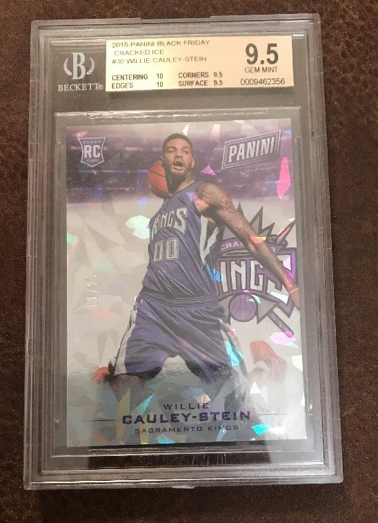 2015-16 Panini Black Friday WILLIE CAULEY-STEIN Cracked Ice RC /25 BGS 9.5

