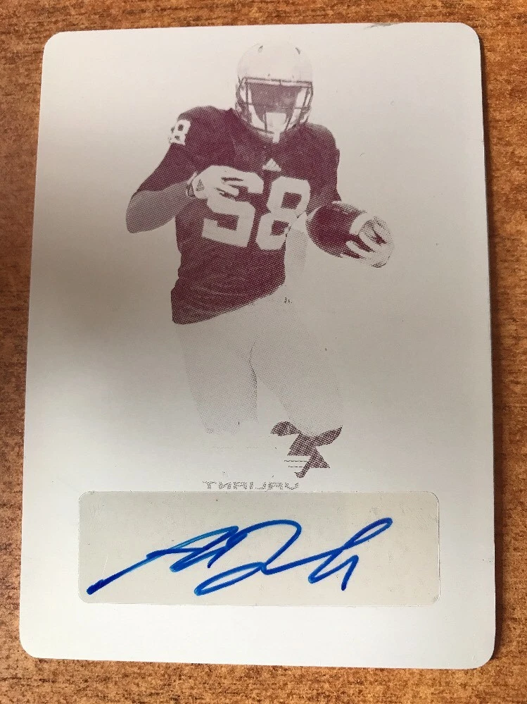 2017 LEAF VALIANT AMARA DARBOH MAGENTA PRINTING PRINT PLATE AUTO #1/1
