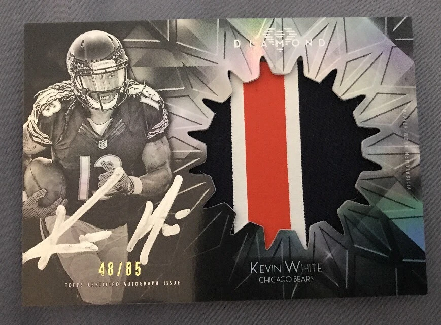 Kevin White Jersey Auto /85 SP 2015 Topps Diamond Rookie Autograph Jumbo Patch
