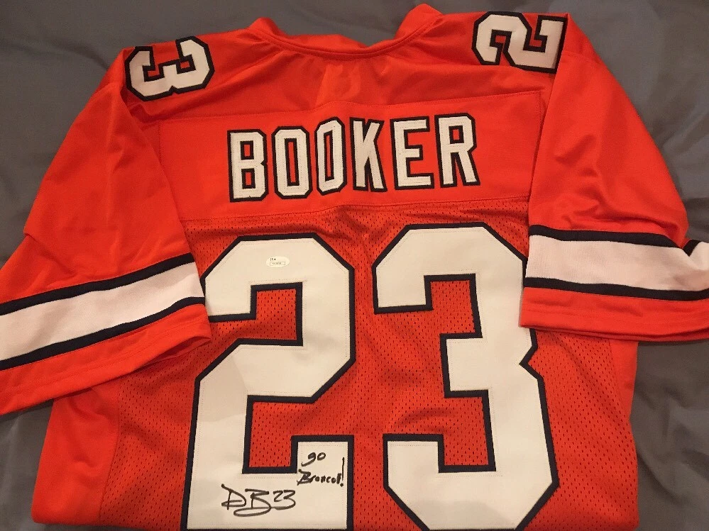 DEVONTAE BOOKER Autographed BRONCOS JERSEY INSCRIPTION GO BRONCOS JSA COA
