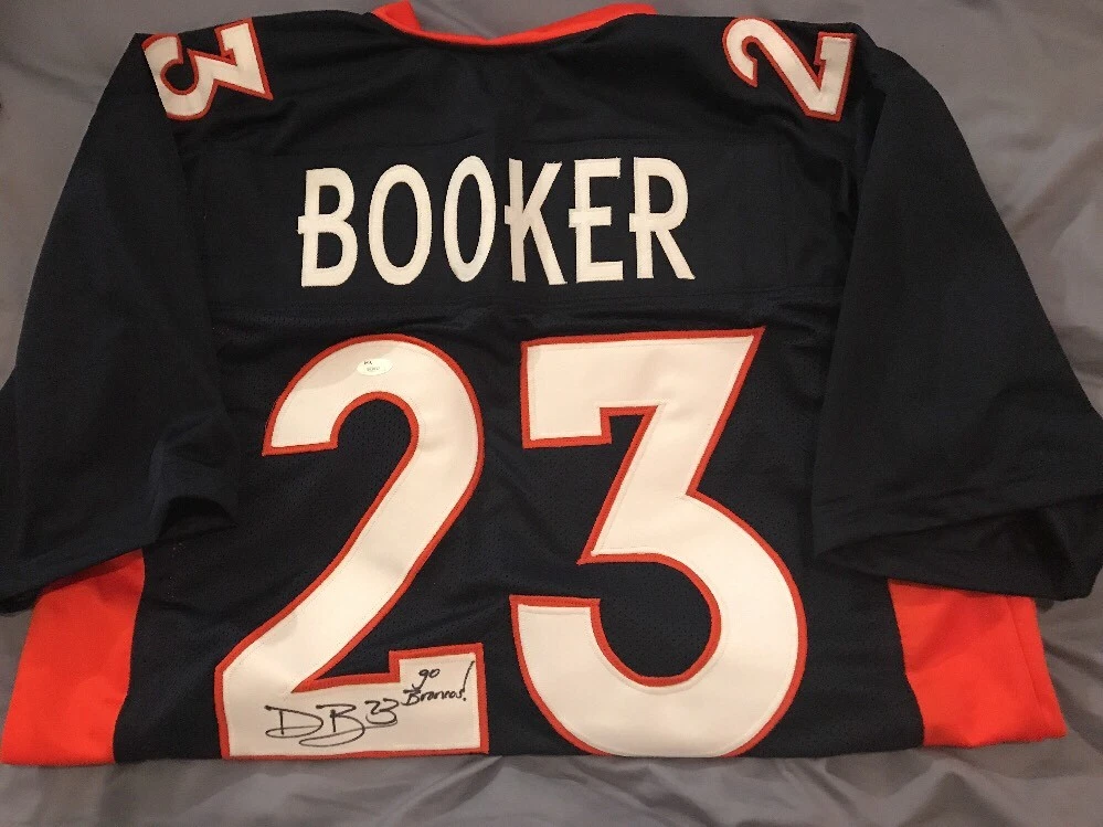 DEVONTAE BOOKER Autographed BRONCOS JERSEY INSCRIPTION GO BRONCOS JSA COA
