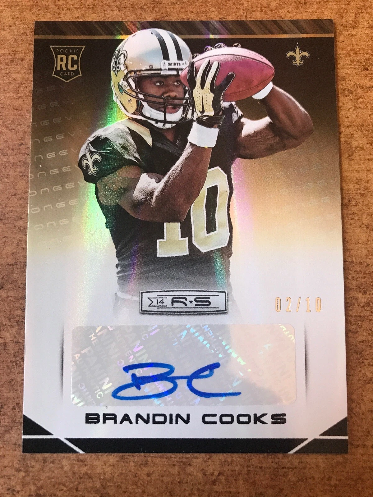 Brandin Cooks 2014 R&S Longevity SP 2/10 Rookie Autograph Card RC Auto SSP
