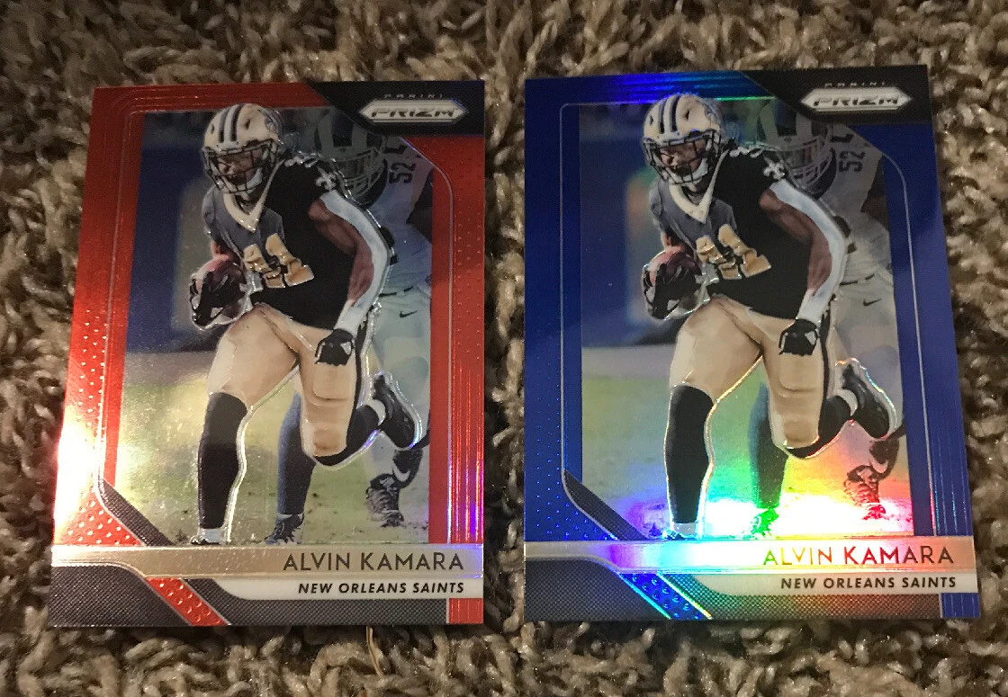 2018 Panini Prizm ALVIN KAMARA Retail Blue and Retail Red Prizm VERY RARE
