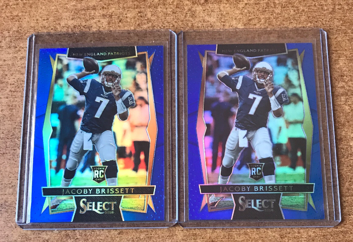 LOT OF (2) Jacoby Brissett 2016 Panini Select /149 Blue Prizm Rookie Refractor
