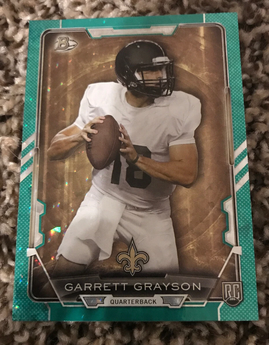 GARRETT GRAYSON 1/1 Green Ice Rainbow Foil Parallel 2015 Bowman SAINTS
