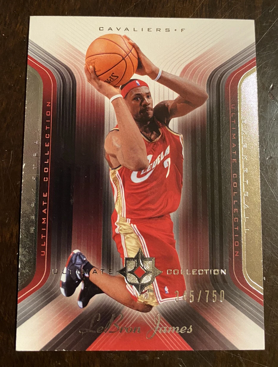 2004-05 Ultimate Collection #15 LeBron James #ED /750 2nd Year LAKERS

