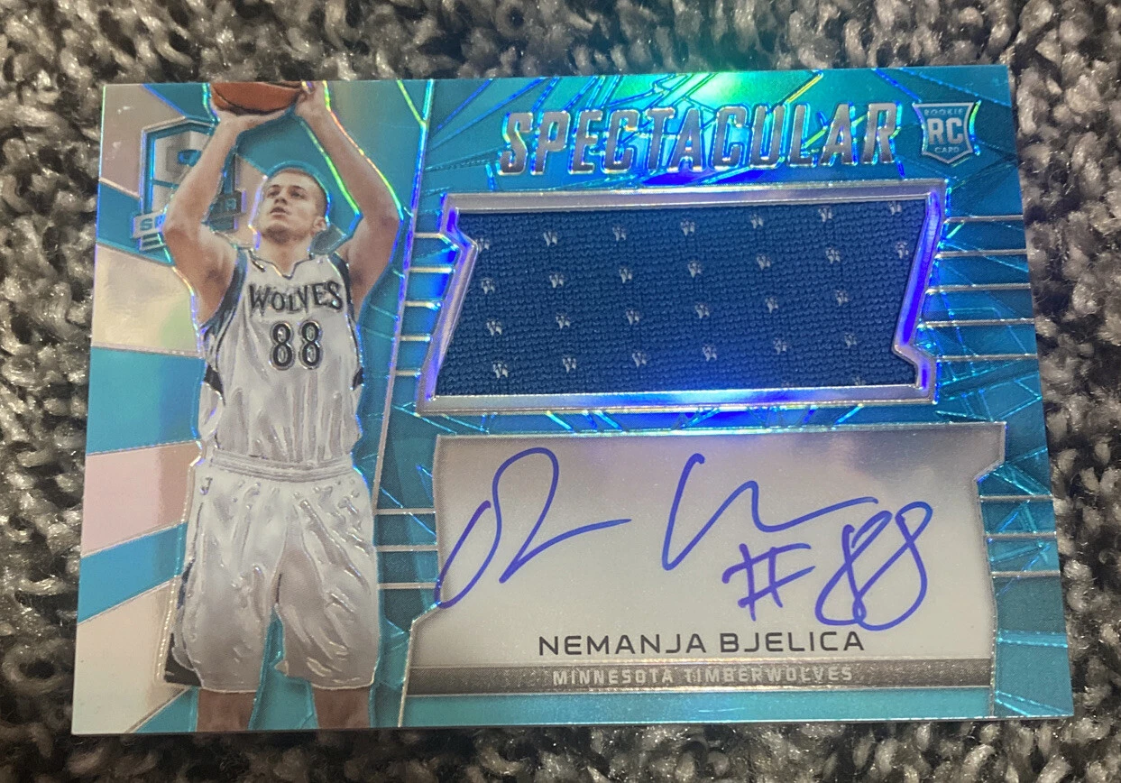 2015-16 SPECTRA NBA SPECTACULAR ROOKIE PRIZM JERSEY AUTO NEMANJA BJELICA SP /49
