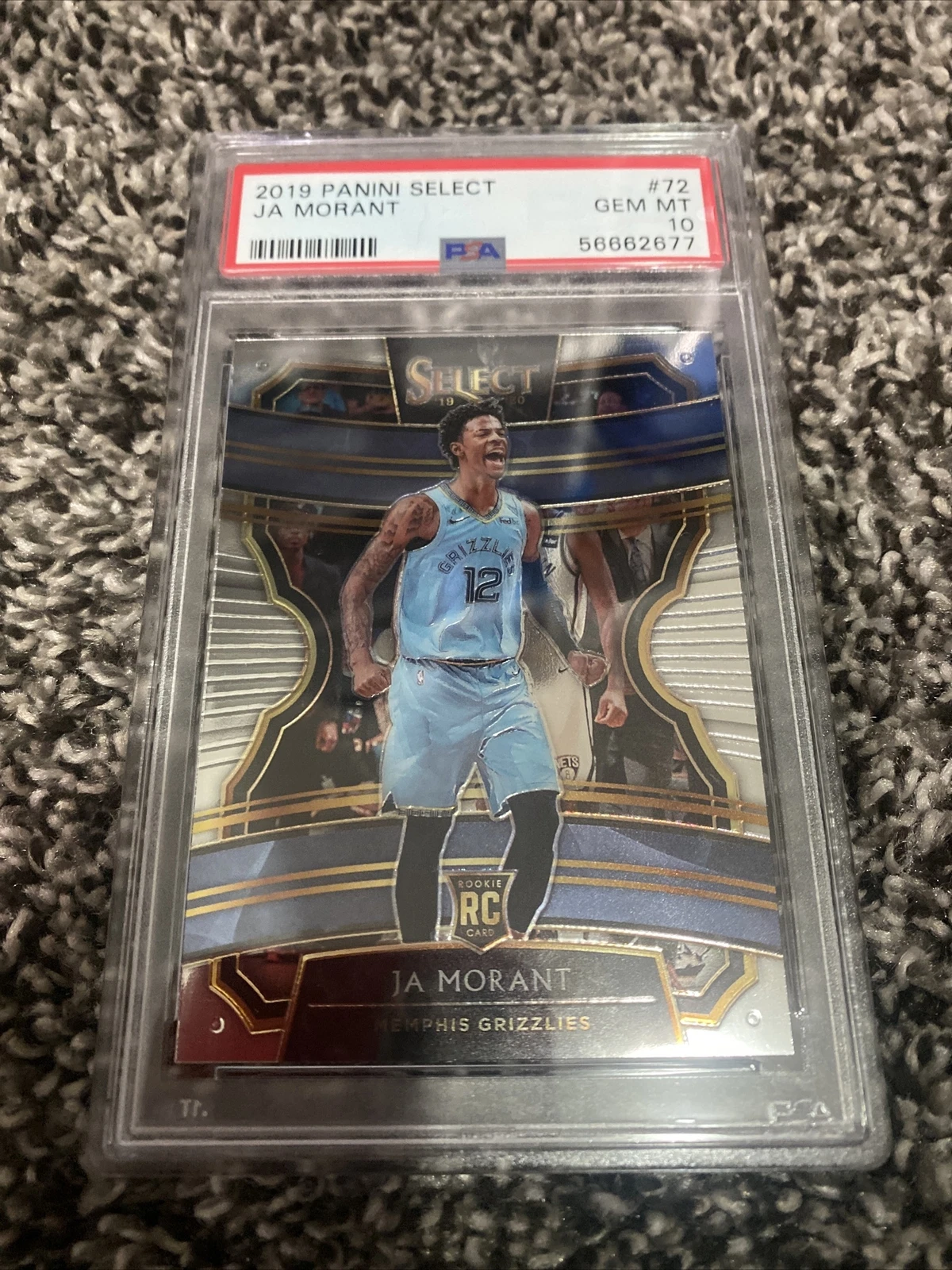 2019 Select #72 Ja Morant RC PSA 10
