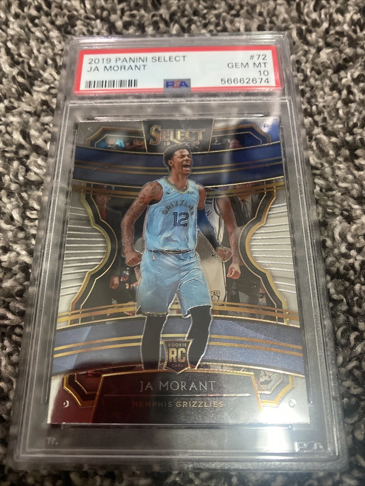 2019 Select #72 Ja Morant RC PSA 10
