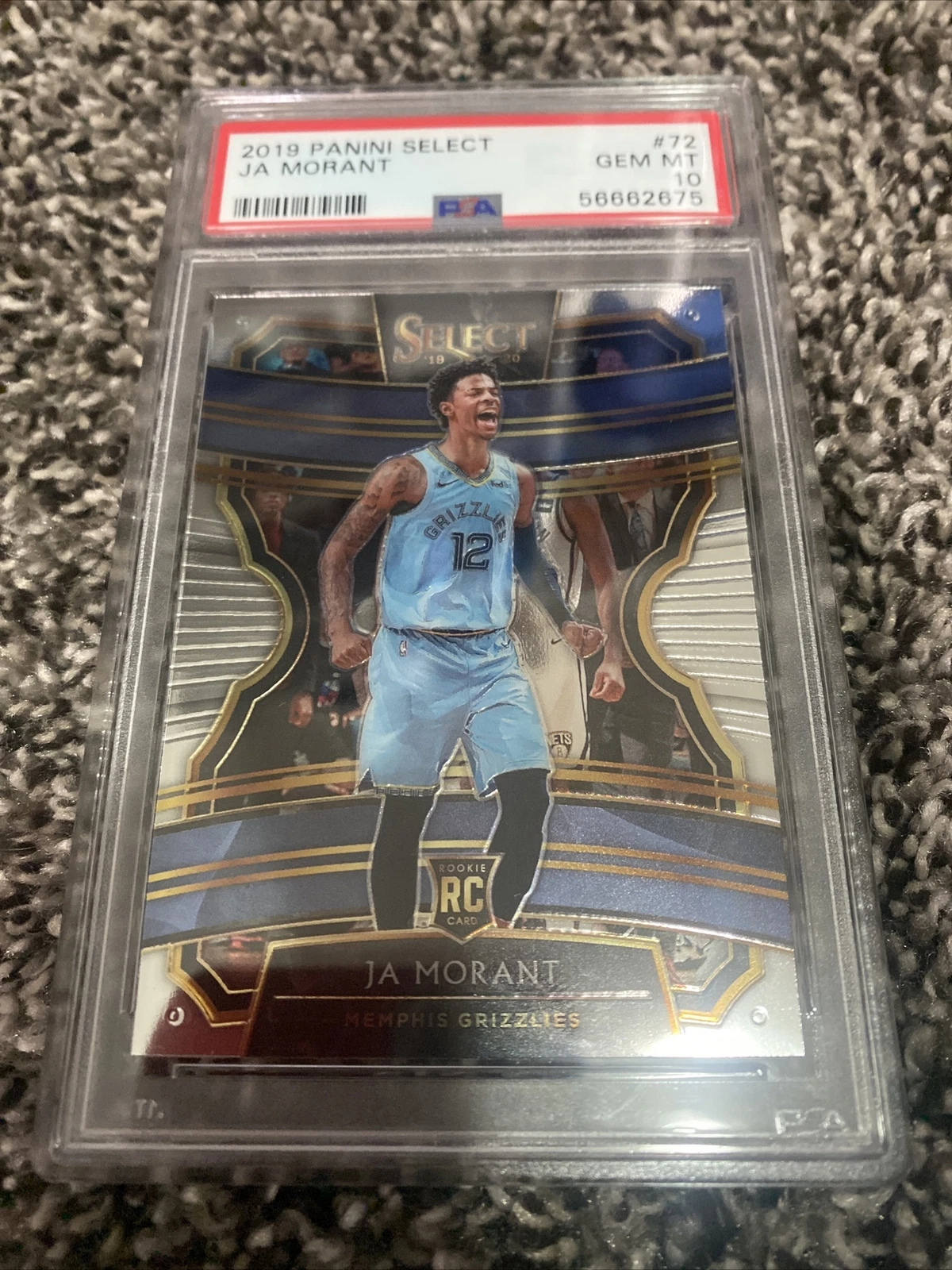 2019 Select #72 Ja Morant RC PSA 10
