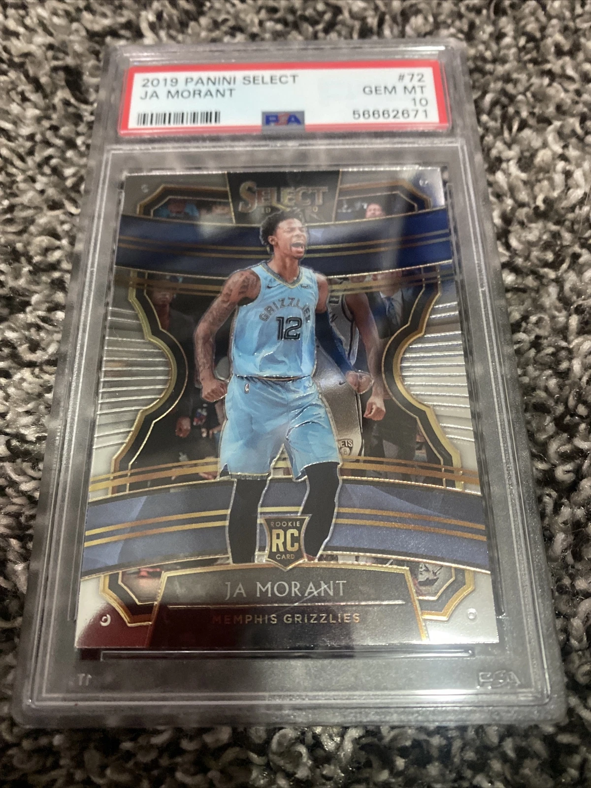 2019 Select #72 Ja Morant RC PSA 10
