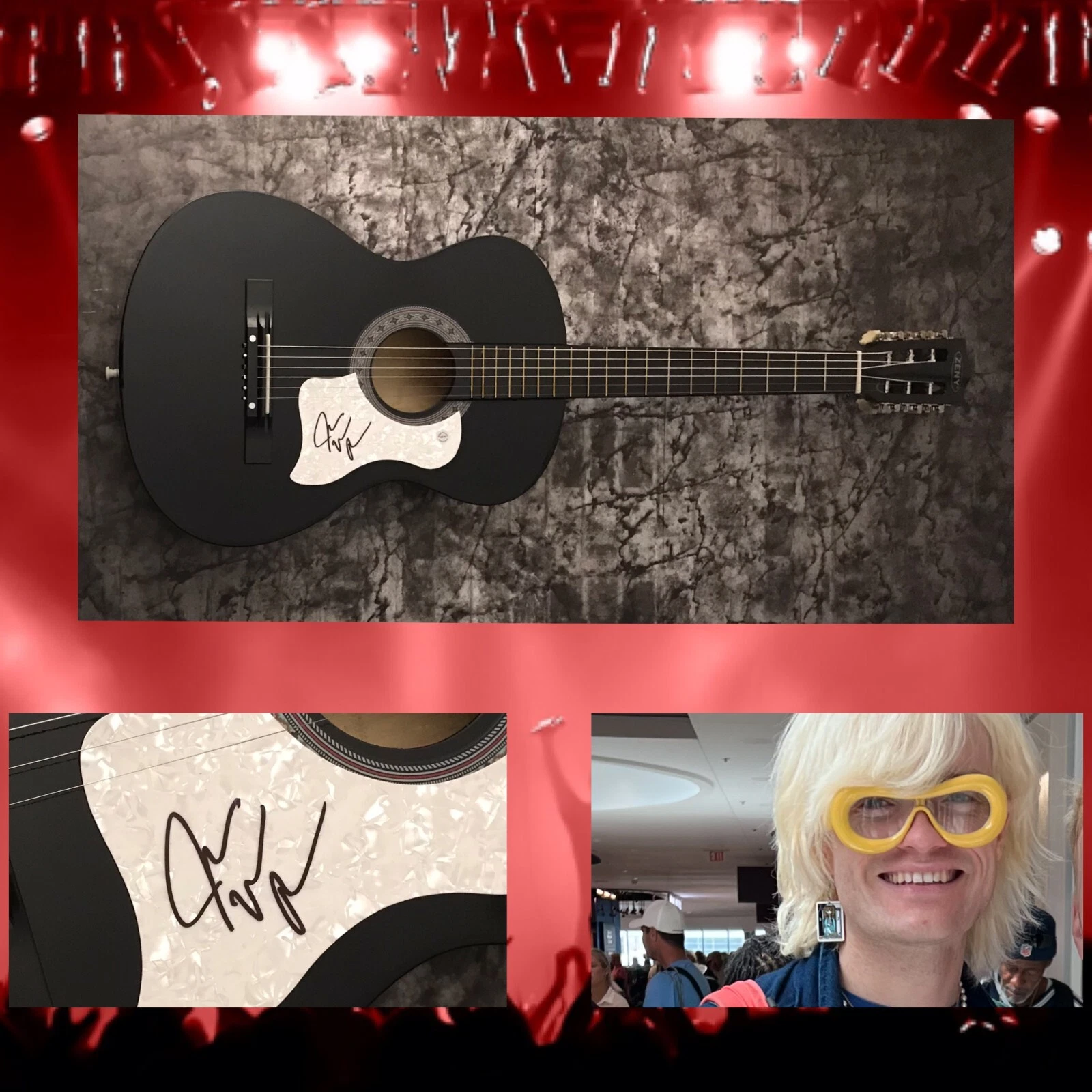 GFA I'll Stand By You Star * JAKE WESLEY ROGERS * Signed Acoustic Guitar J1 COA
