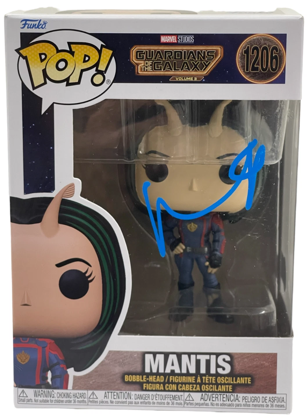 Pom Klementieff Signed Mantis Guardians of the Galaxy Funko Autograph Beckett
