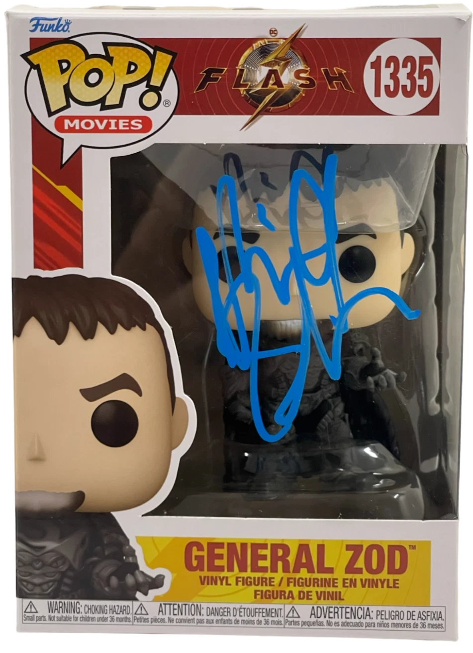 Michael Shannon Signed General Zod Funko Flash 1335 Autograph Beckett
